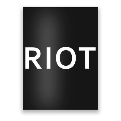 RIOT Funny Vintage Classic Logo Poster