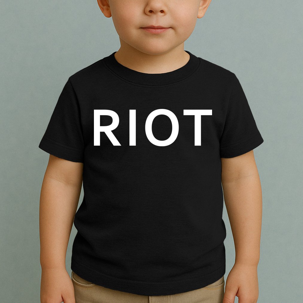 RIOT Funny Vintage Classic Logo Toddler T-Shirt