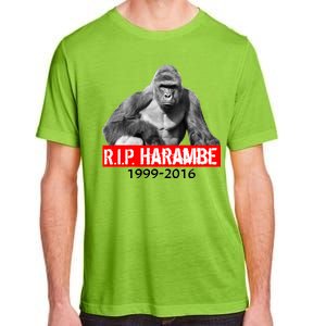 RIP Harambe Gorilla Cincinnati Zoo Adult ChromaSoft Performance T-Shirt