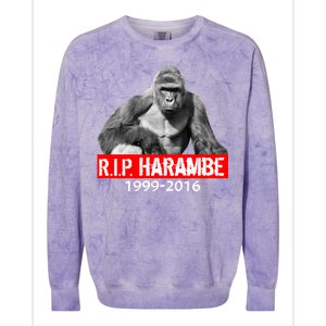 RIP Harambe Gorilla Cincinnati Zoo Colorblast Crewneck Sweatshirt