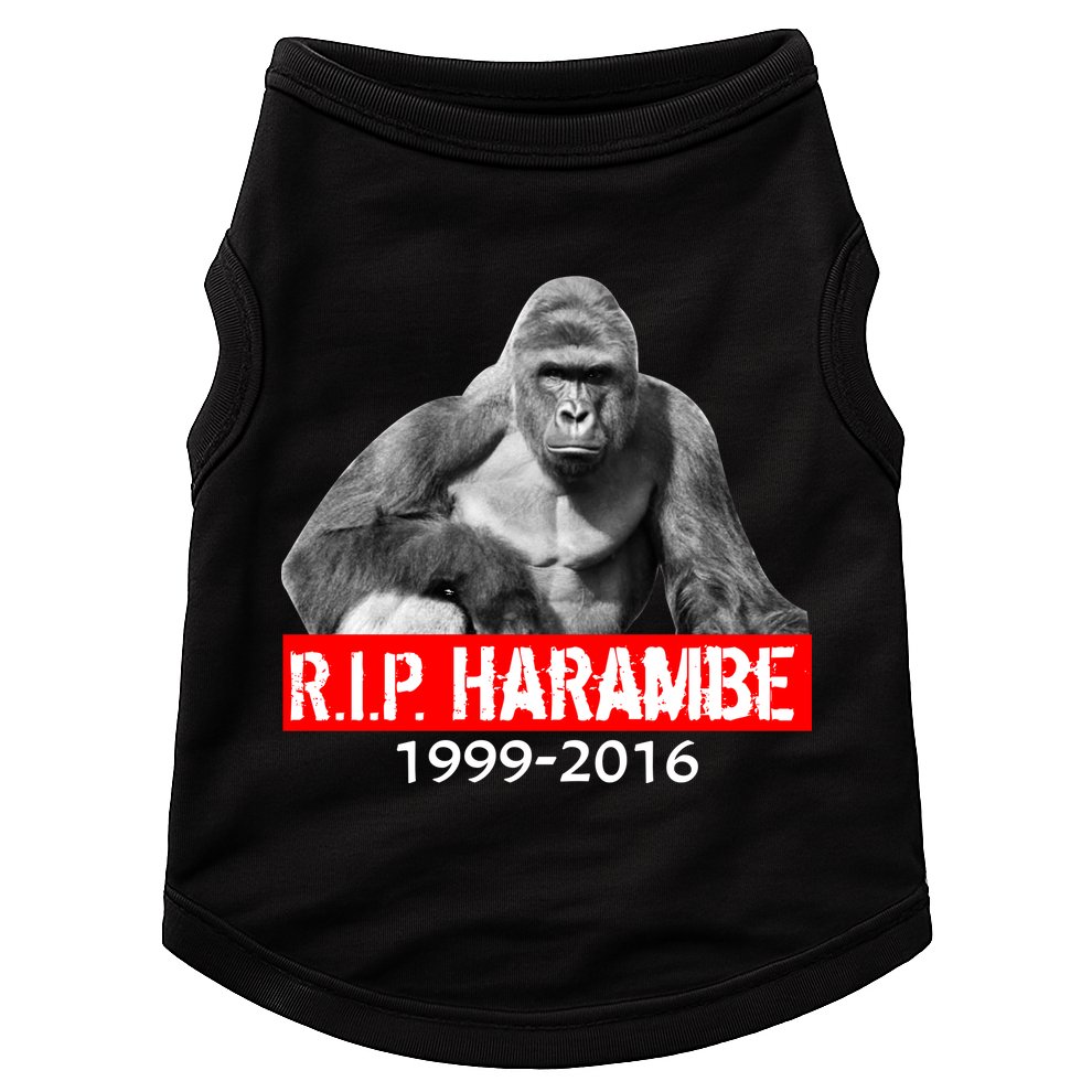 RIP Harambe Gorilla Cincinnati Zoo Doggie Tank