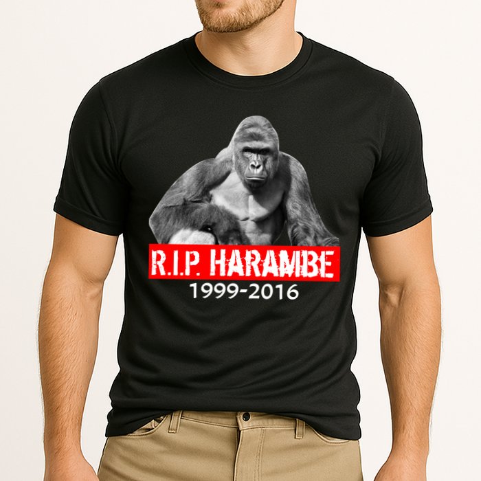 RIP Harambe Gorilla Cincinnati Zoo Cooling Performance Crew T-Shirt