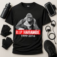 RIP Harambe Gorilla Cincinnati Zoo Cooling Performance Crew T-Shirt