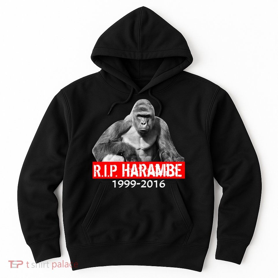 RIP Harambe Gorilla Cincinnati Zoo Hoodie