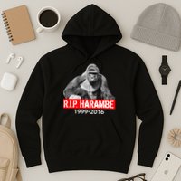 RIP Harambe Gorilla Cincinnati Zoo Hoodie