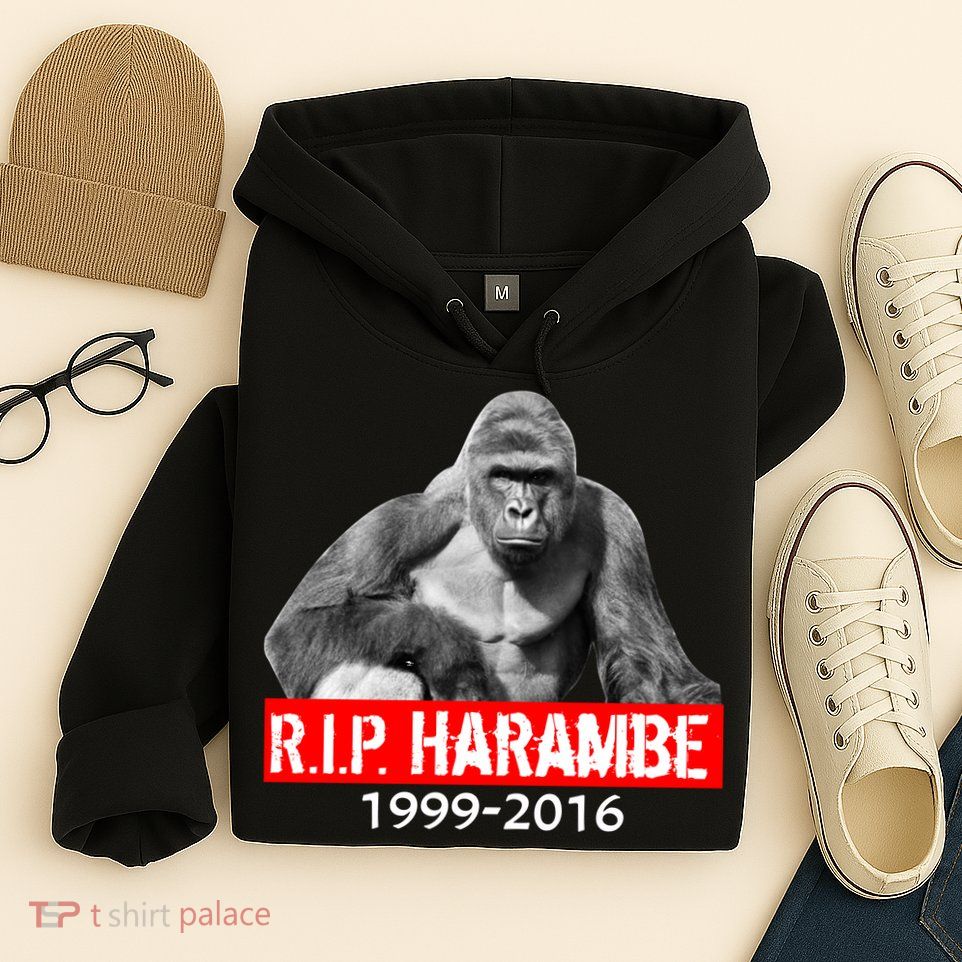 RIP Harambe Gorilla Cincinnati Zoo Hoodie