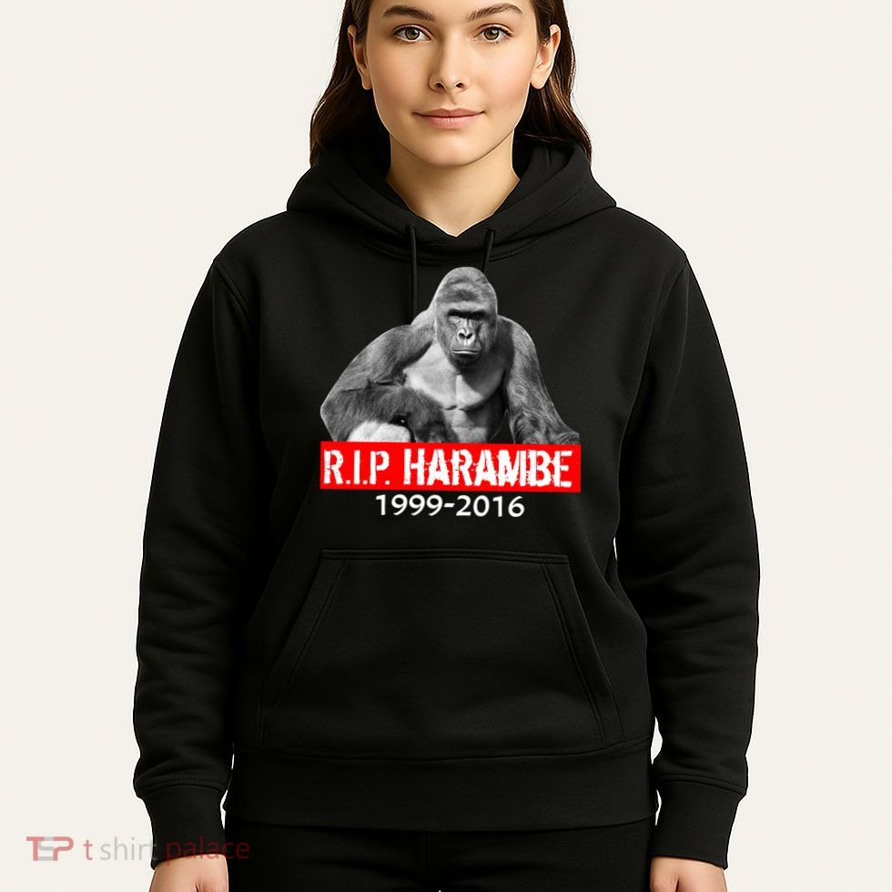 RIP Harambe Gorilla Cincinnati Zoo Hoodie