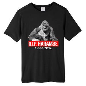 RIP Harambe Gorilla Cincinnati Zoo Tall Fusion ChromaSoft Performance T-Shirt