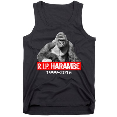 RIP Harambe Gorilla Cincinnati Zoo Tank Top