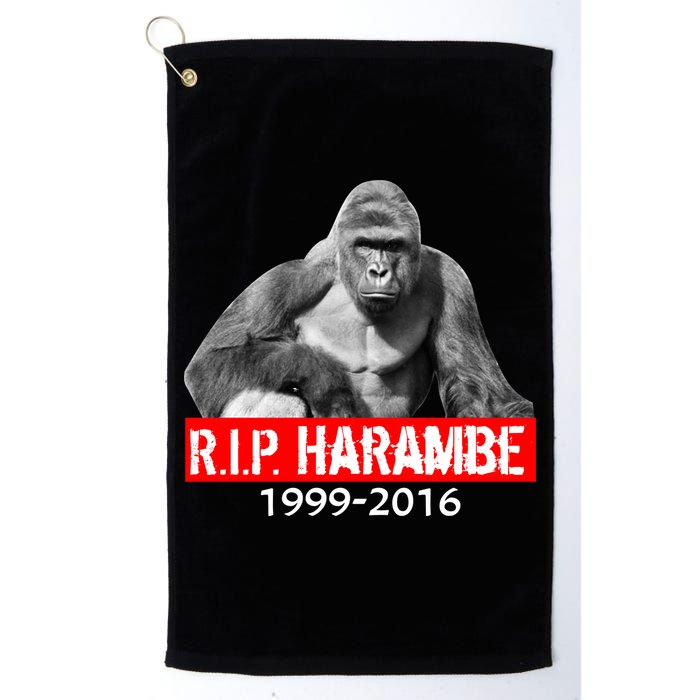 RIP Harambe Gorilla Cincinnati Zoo Golf Towel