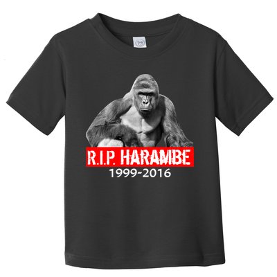 RIP Harambe Gorilla Cincinnati Zoo Toddler T-Shirt