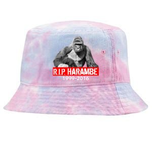 RIP Harambe Gorilla Cincinnati Zoo Tie-Dyed Bucket Hat