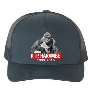 RIP Harambe Gorilla Cincinnati Zoo Yupoong Adult 5-Panel Trucker Hat