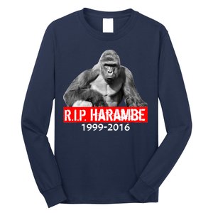 RIP Harambe Gorilla Cincinnati Zoo Long Sleeve Shirt