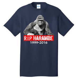 RIP Harambe Gorilla Cincinnati Zoo Tall T-Shirt