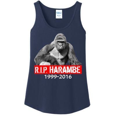 RIP Harambe Gorilla Cincinnati Zoo Ladies Essential Tank