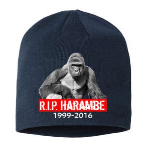 RIP Harambe Gorilla Cincinnati Zoo Sustainable Beanie