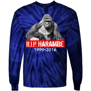 RIP Harambe Gorilla Cincinnati Zoo Tie-Dye Long Sleeve Shirt