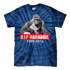 RIP Harambe Gorilla Cincinnati Zoo Tie-Dye T-Shirt