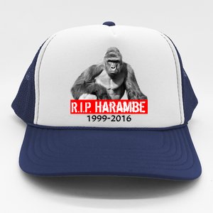 RIP Harambe Gorilla Cincinnati Zoo Trucker Hat