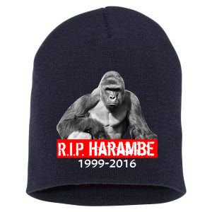 RIP Harambe Gorilla Cincinnati Zoo Short Acrylic Beanie