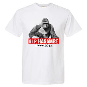 RIP Harambe Gorilla Cincinnati Zoo Garment-Dyed Heavyweight T-Shirt