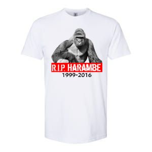 RIP Harambe Gorilla Cincinnati Zoo Softstyle CVC T-Shirt