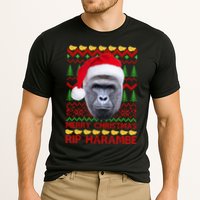 RIP Harambe Merry Ugly Christmas Sweater Cooling Performance Crew T-Shirt