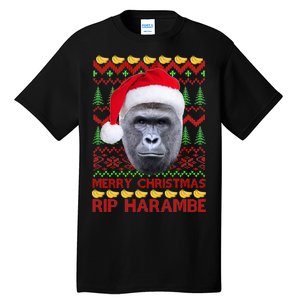 RIP Harambe Merry Ugly Christmas Sweater Tall T-Shirt