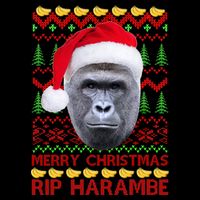 RIP Harambe Merry Ugly Christmas Sweater Impact Tech Backpack