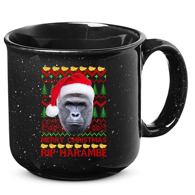 RIP Harambe Merry Ugly Christmas Sweater 15oz Campfire Ceramic Mug