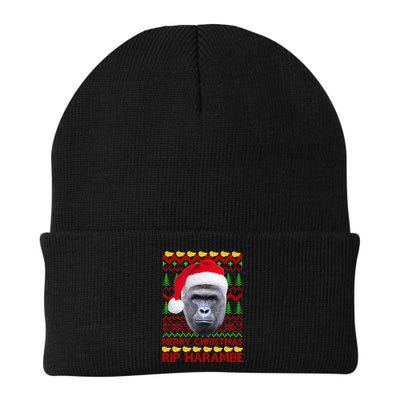 RIP Harambe Merry Ugly Christmas Sweater Beanie