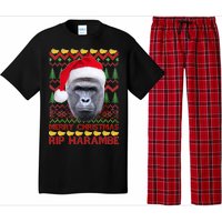 RIP Harambe Merry Ugly Christmas Sweater Pajama Set