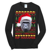 RIP Harambe Merry Ugly Christmas Sweater Tall Long Sleeve T-Shirt