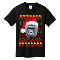 RIP Harambe Merry Ugly Christmas Sweater Kids T-Shirt