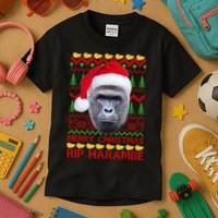 RIP Harambe Merry Ugly Christmas Sweater Kids T-Shirt