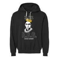 RIP Notorious RBG Ruth Bader Ginsburg 1933-2020 Garment-Dyed Fleece Hoodie