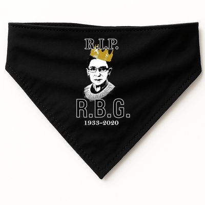 RIP Notorious RBG Ruth Bader Ginsburg 1933-2020 USA-Made Doggie Bandana