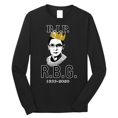 RIP Notorious RBG Ruth Bader Ginsburg 1933-2020 Long Sleeve Shirt