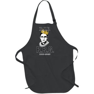 RIP Notorious RBG Ruth Bader Ginsburg 1933-2020 Full-Length Apron With Pockets