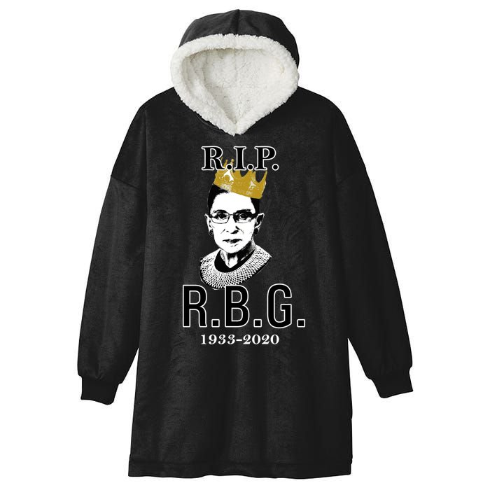 RIP Notorious RBG Ruth Bader Ginsburg 1933-2020 Hooded Wearable Blanket