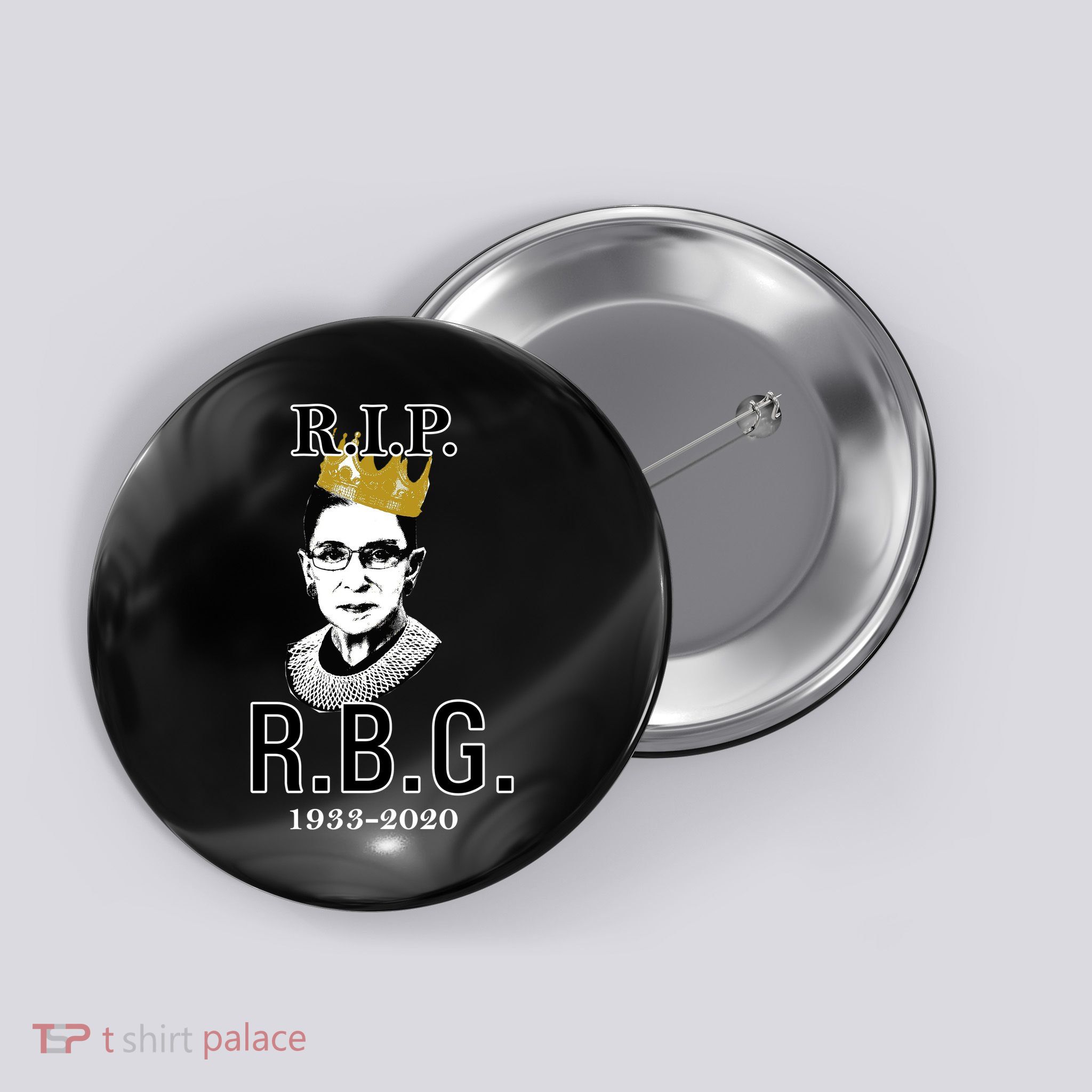 RIP Notorious RBG Ruth Bader Ginsburg 1933-2020 Button
