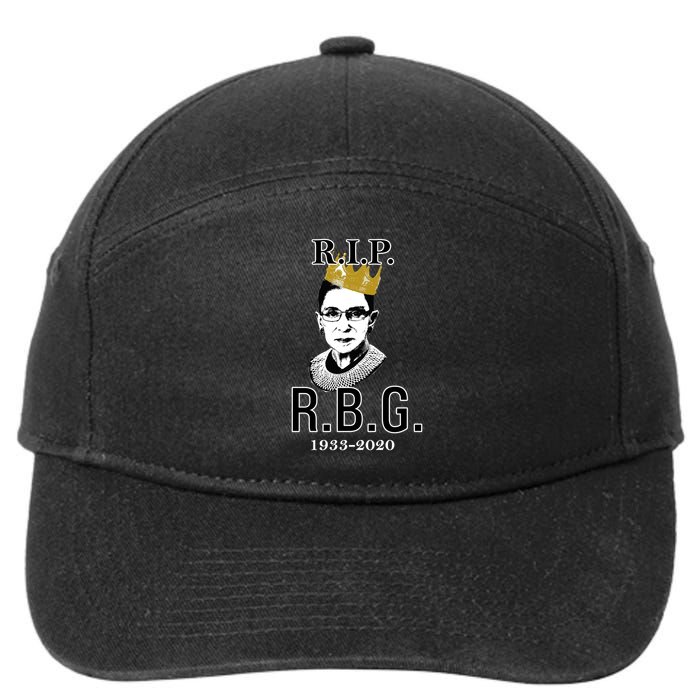 RIP Notorious RBG Ruth Bader Ginsburg 1933-2020 7-Panel Snapback Hat