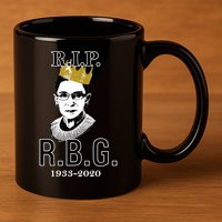 RIP Notorious RBG Ruth Bader Ginsburg 1933-2020 11oz C Handle Ceramic Mug