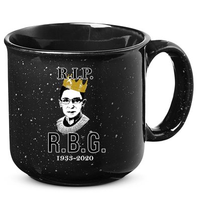 RIP Notorious RBG Ruth Bader Ginsburg 1933-2020 15oz Campfire Ceramic Mug