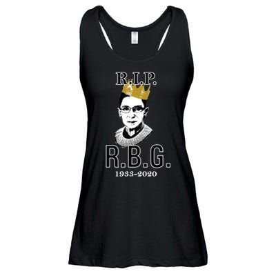 RIP Notorious RBG Ruth Bader Ginsburg 1933-2020 Ladies Essential Flowy Tank