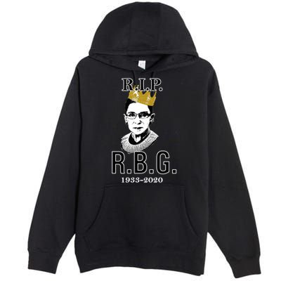 RIP Notorious RBG Ruth Bader Ginsburg 1933-2020 Premium Pullover Hoodie