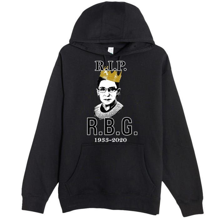RIP Notorious RBG Ruth Bader Ginsburg 1933-2020 Premium Pullover Hoodie