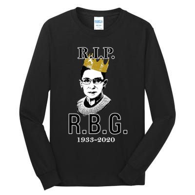 RIP Notorious RBG Ruth Bader Ginsburg 1933-2020 Tall Long Sleeve T-Shirt