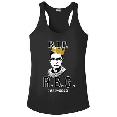 RIP Notorious RBG Ruth Bader Ginsburg 1933-2020 Ladies PosiCharge Competitor Racerback Tank
